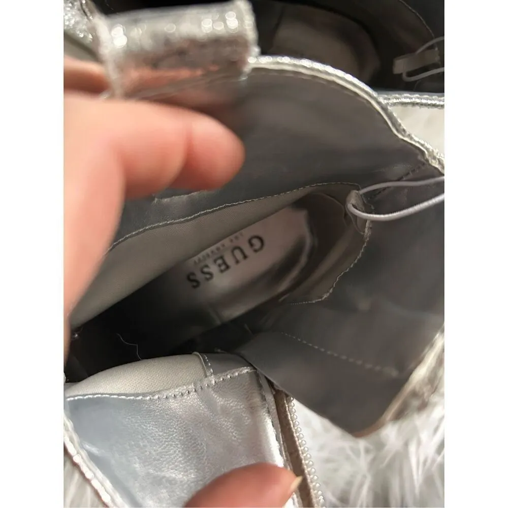 Guess shiny booties size 6.5 new western like - Image 8