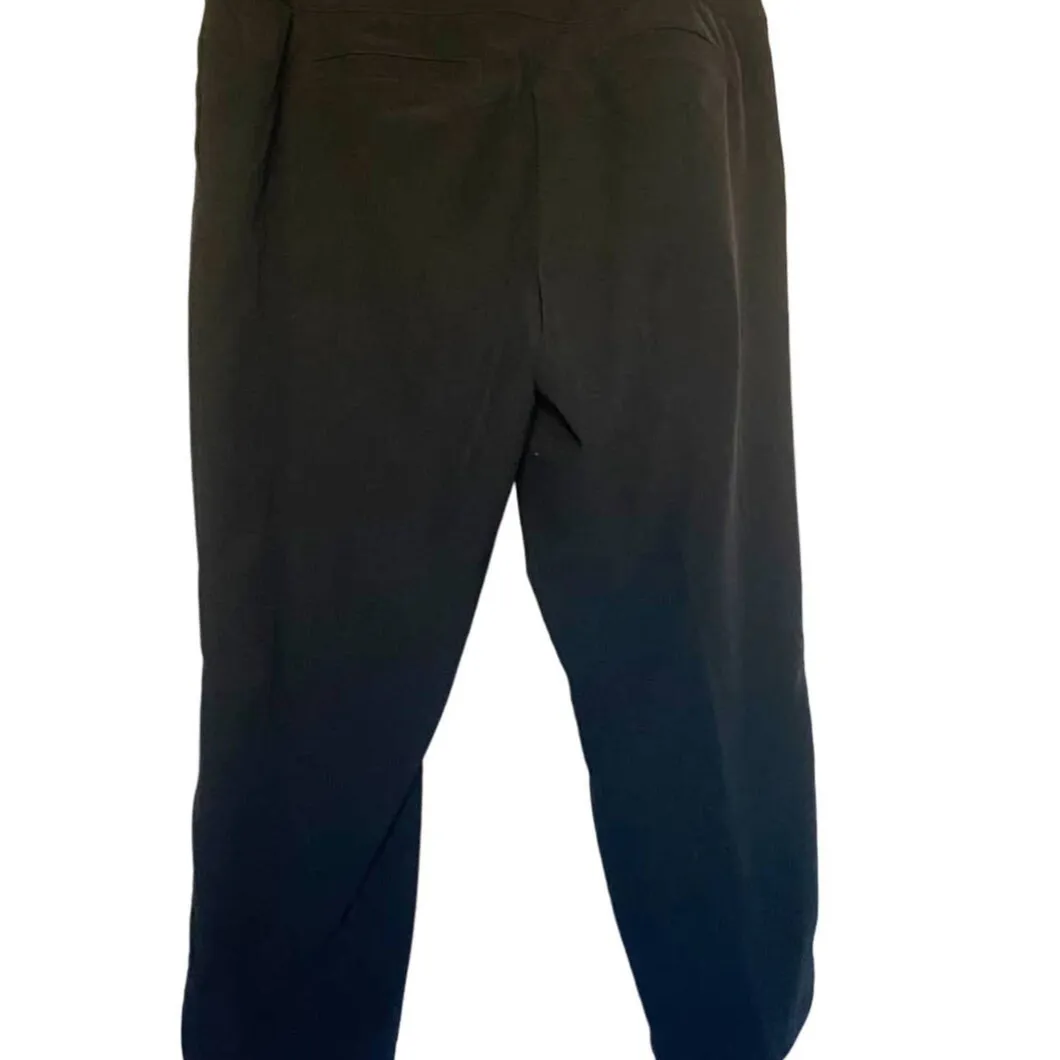Chico's Zenergy Golf Womens Crop Pants Lightweight Athleisure Solid Black SZ 6 Black - Image 4