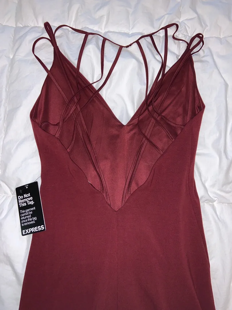 EXPRESS Red Bodycon Dress - Image 2