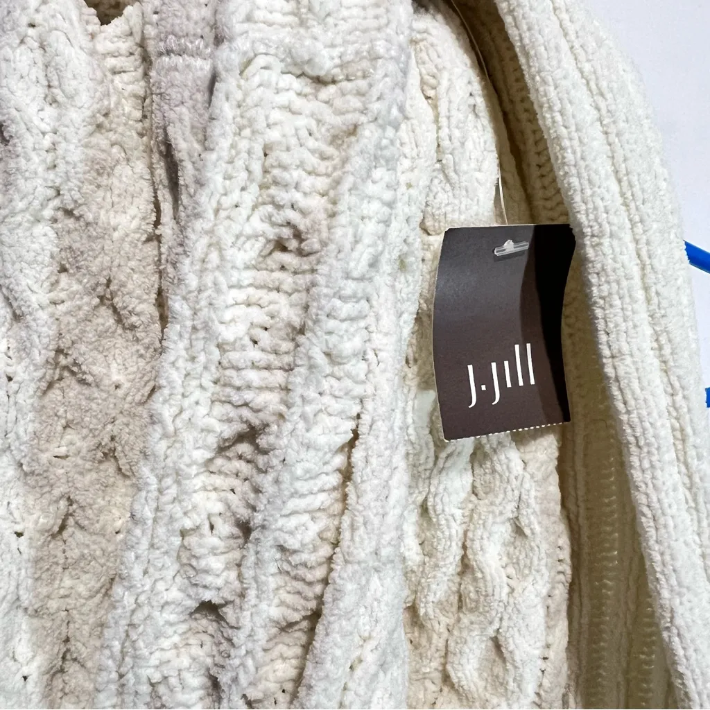J.jill scarf ivory fluffy knit: :Box 0W3: - Image 4