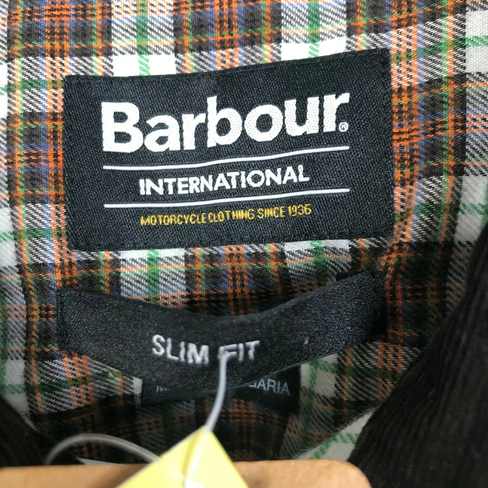 NEW Barbour International Plaid Slim Fit Snap Button Front Shirt Women's Sz US 6 - Image 6