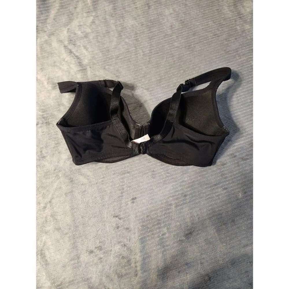 Essential Bodywear Size 32D 6111 Abbie Everyday Tshirt Bra Black - Image 2