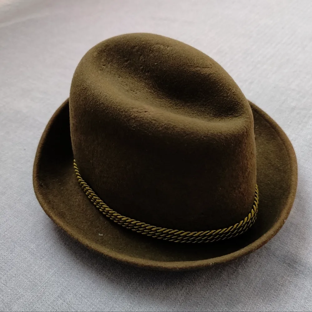 Vtg Tirol Woolfelt Hat Austria Green - Image 4