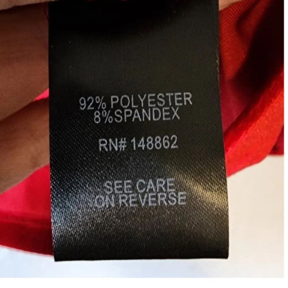 Torrid At The Knee Velvet Cinched Bodycon Skirt Jester Red 3X NWOT - Image 6