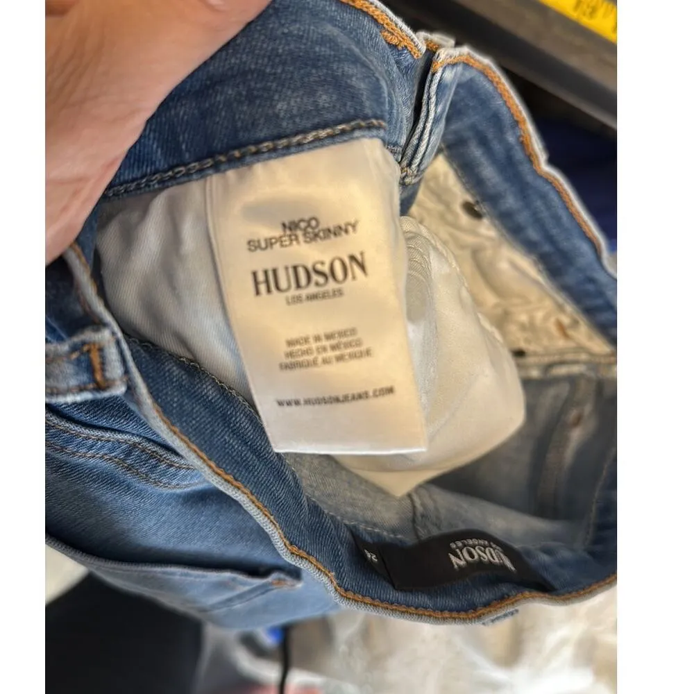 Hudson Nico supper skinny size 26 preppy casual light wash western equestrian - Image 6