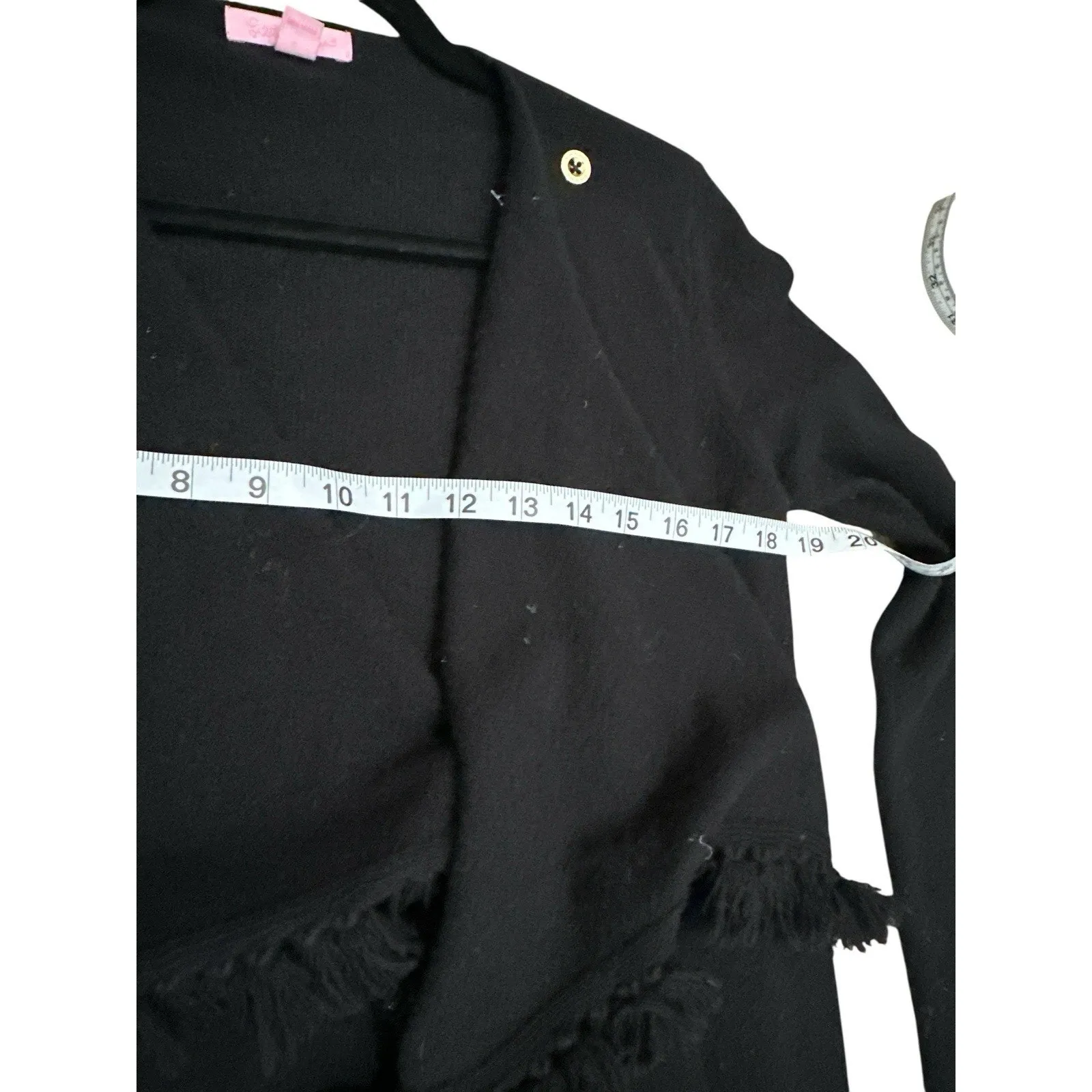 Lilly Pulitzer 100%Cashmere Wrap Sweater Black Size XS - Image 3