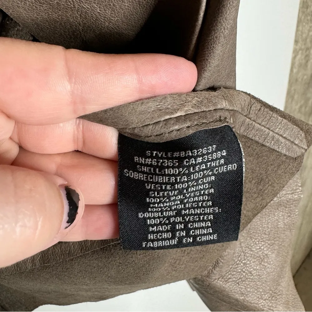 BB Dakota‎ Brown Leather Jacket Size Medium - Image 5