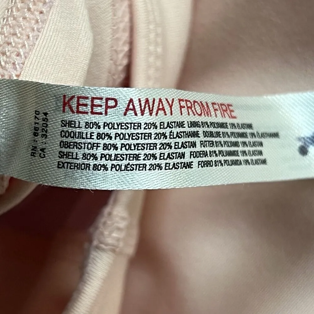 Free People Movement Jumpsuit Small Light Pink Cutout Active Back It Up Bodysuit - Image 12