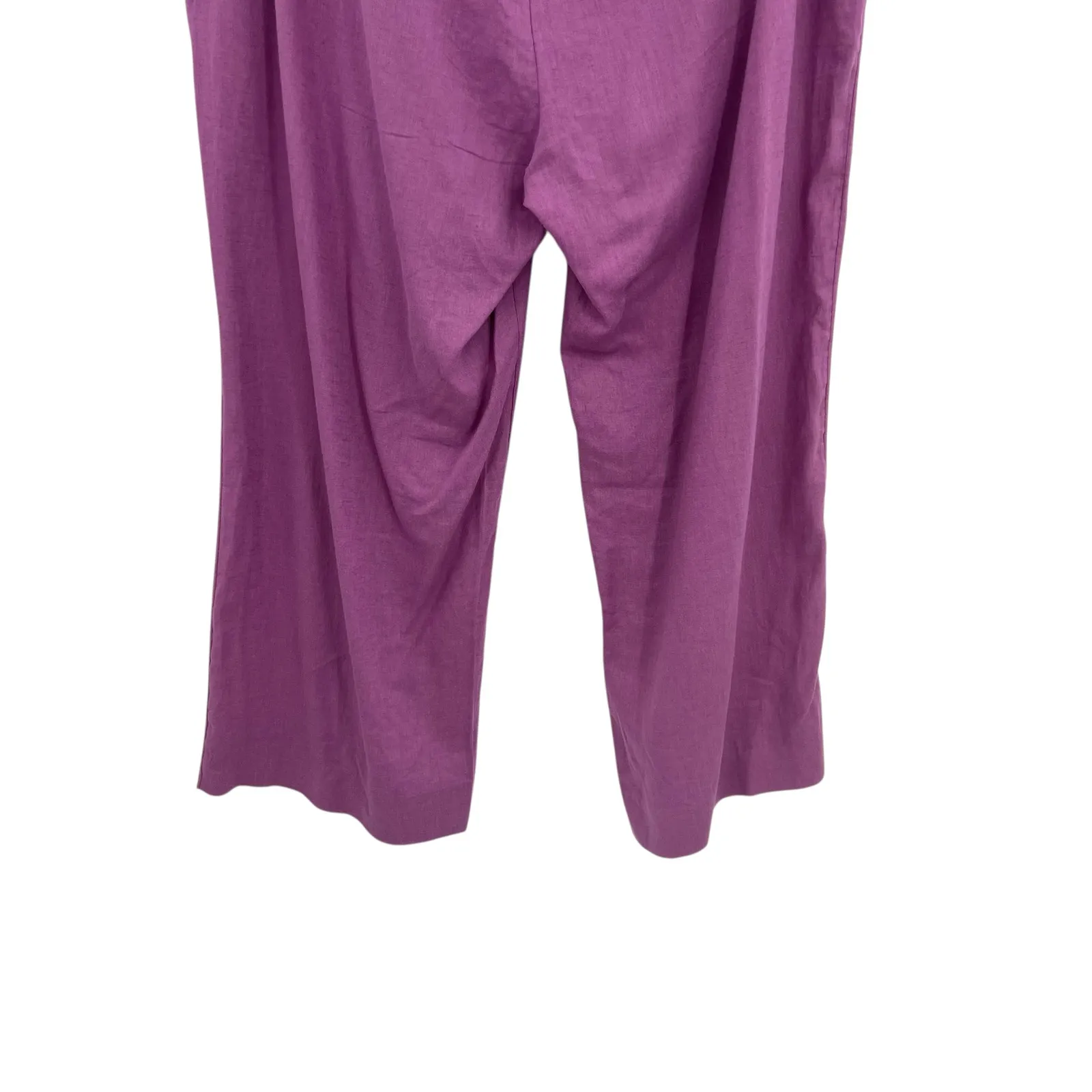 Abercrombie & Fitch Sloane Tailored Trouser Pants Linen Blend Purple Size 35 20S - Image 9