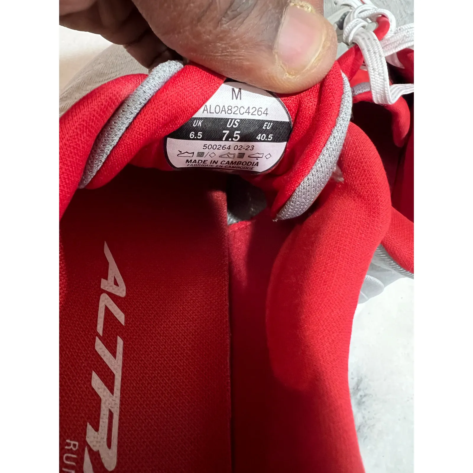 Altra Rivera 3 Women’s Road Running Shoes – Size 7.5 – Gray/Red – AL0A82C4264 - Image 9