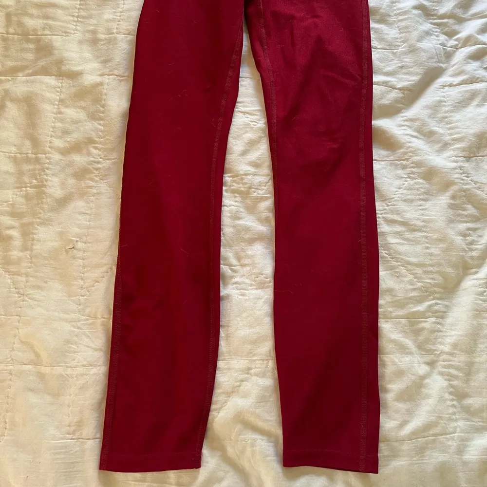 Never worn XS Red Tesla spandex leggings - Image 7
