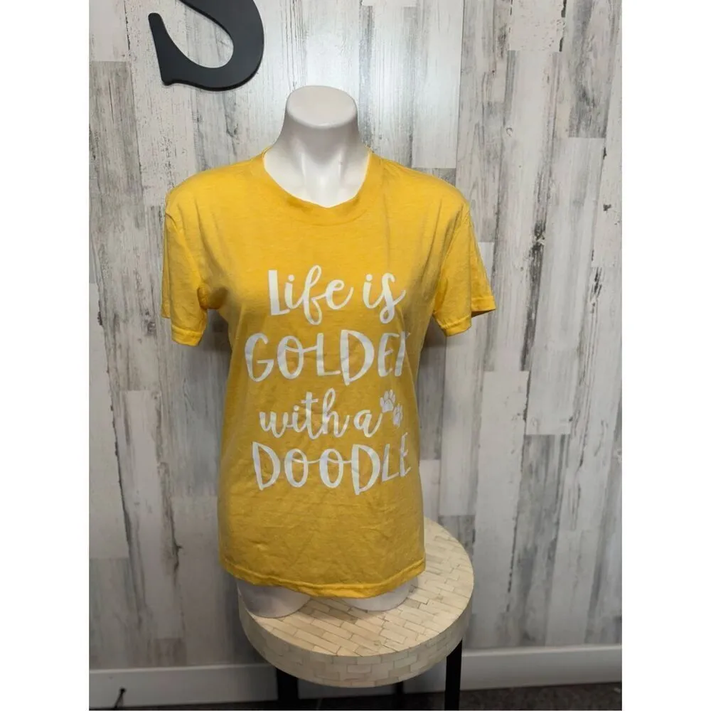 Doodle yellow tshirt Yellow - Image 2