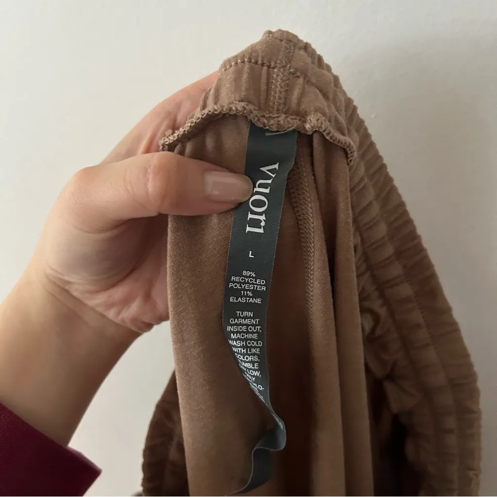 Vuori Boyfriend Jogger Sweats Tan Brown Size L - Image 5