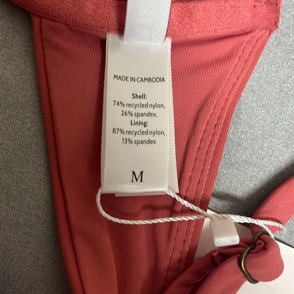 Andie Sicily Swim Bikini Top Pink Adjustable Straps Underwire Medium NWT Beach - Image 8