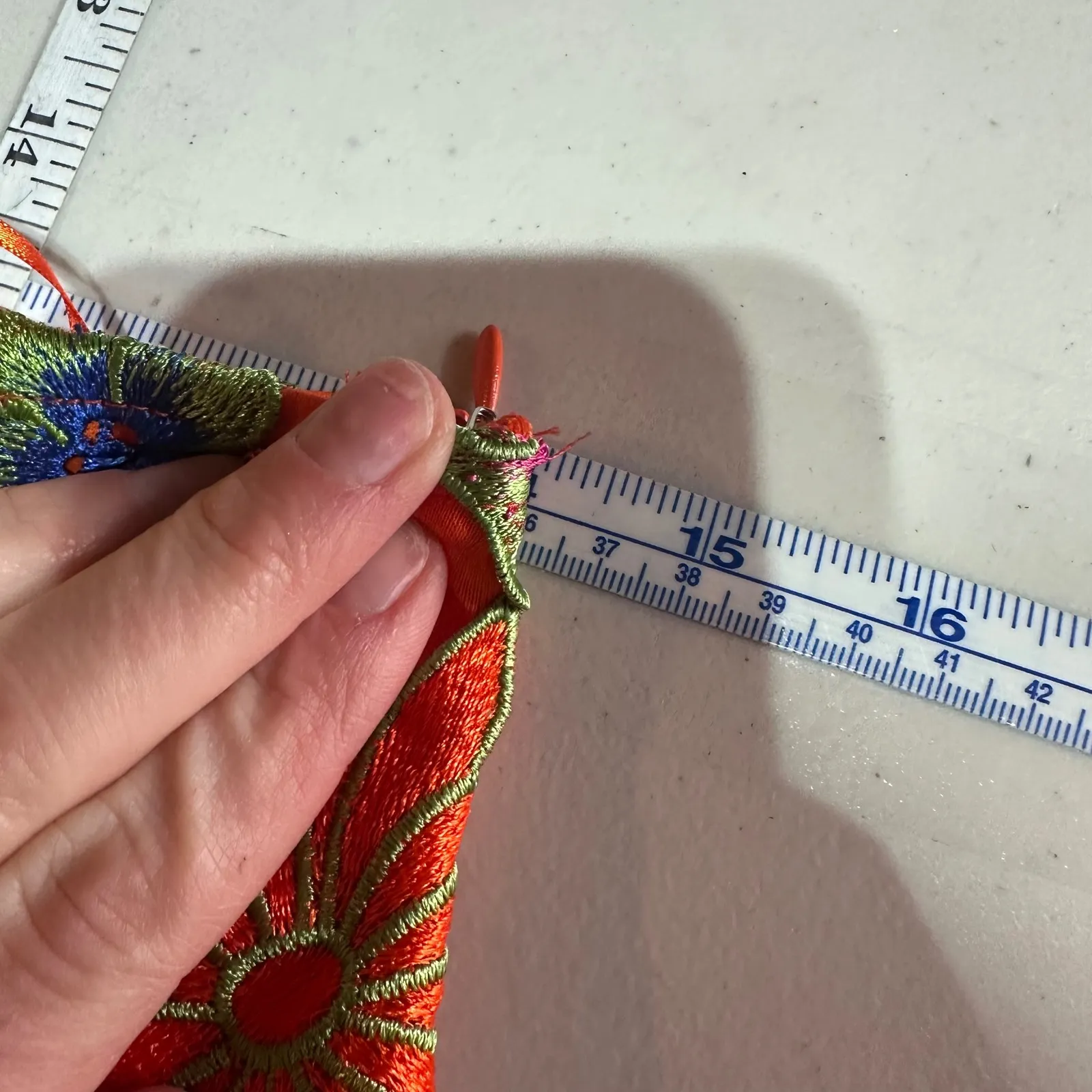 Akira Iris Orange Floral Embroidered Lace Shorts Size S Hot Pants Party Colorful - Image 8