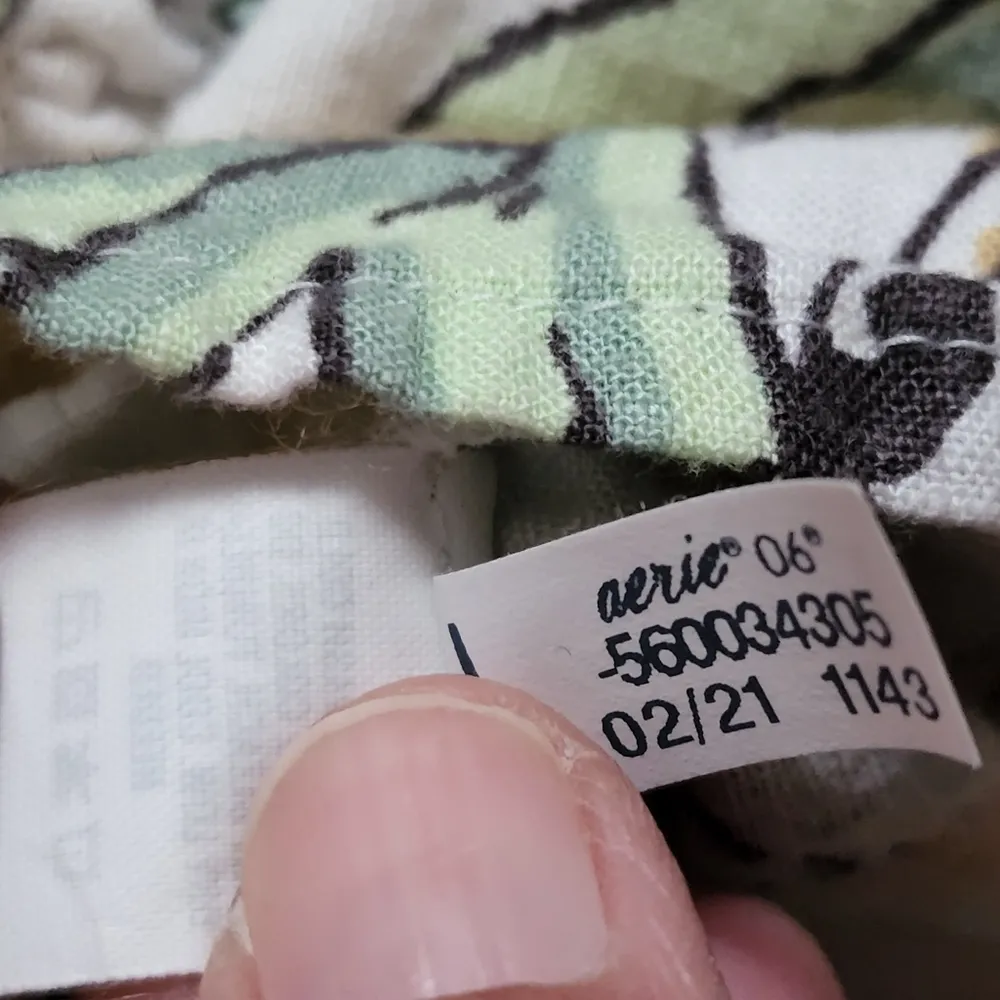 Aerie  jungle print linen blend mini skirt size medium - Image 10