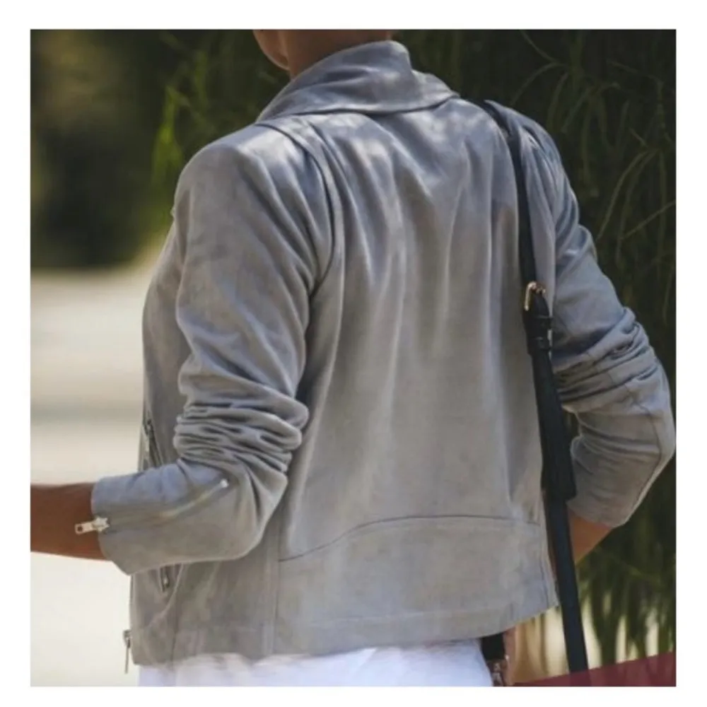 NWOT  Market Moto Jacket in Light Gray Small - Image 5