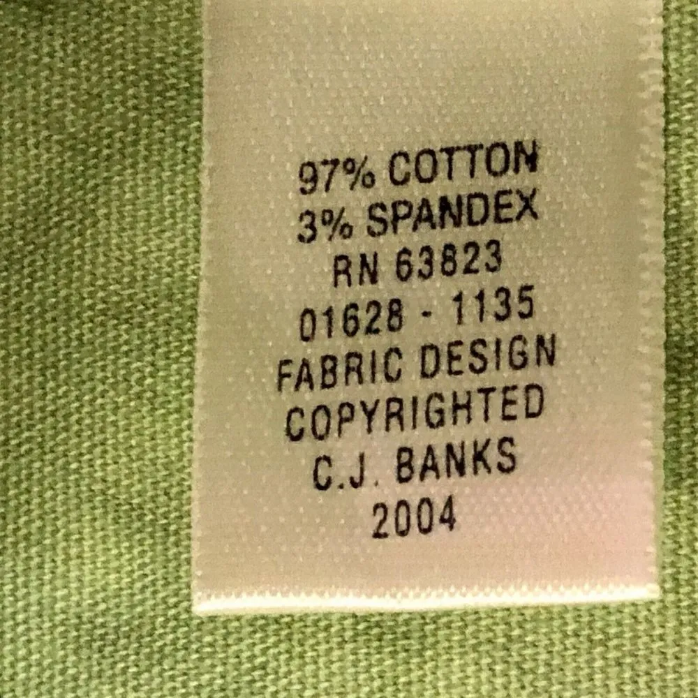 CJ Banks Trench Coat Womens 1X Used Pink Green Unlined Stretched - Image 9