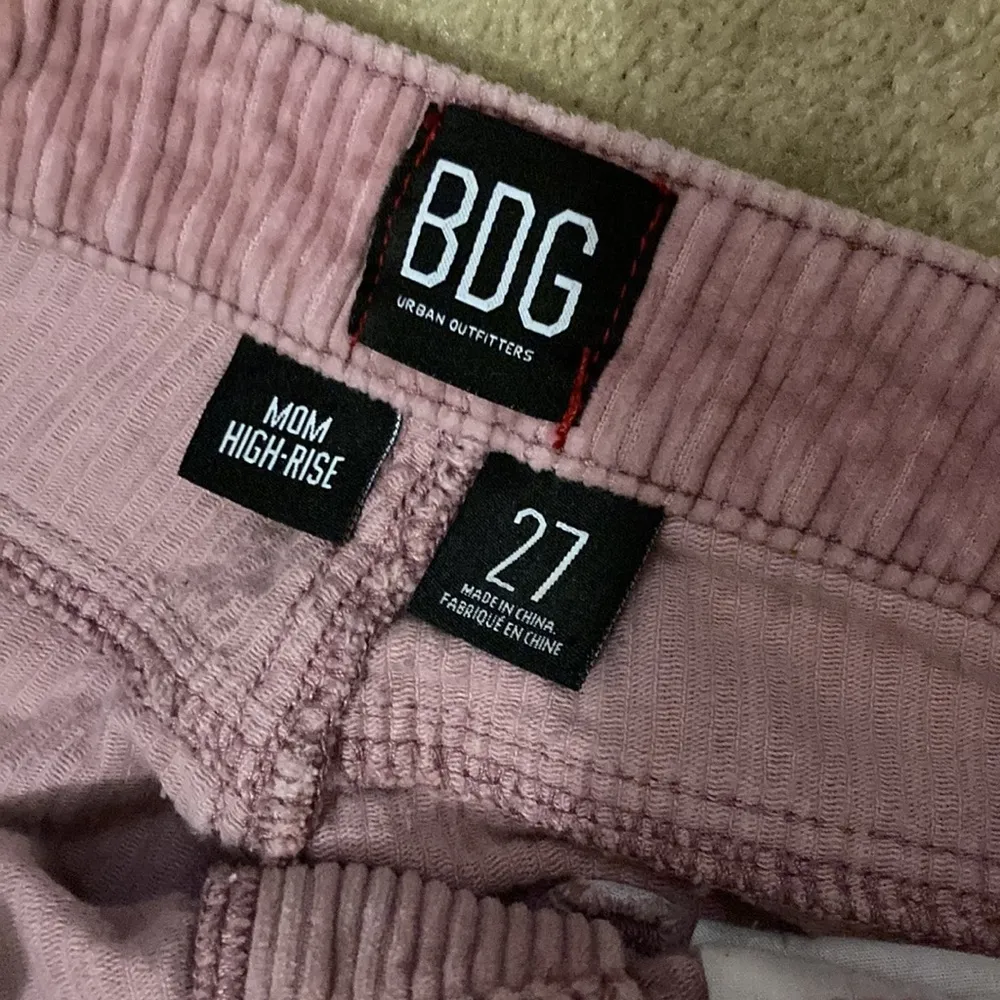 UO BDG Pink Corduroy Mom Jeans 27 - Image 3