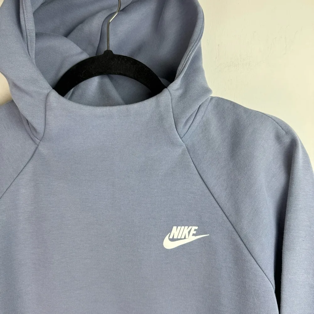 Nike Sportswear Tech Fleece Hoodie Purple Sz Medium Cropped - Image 8