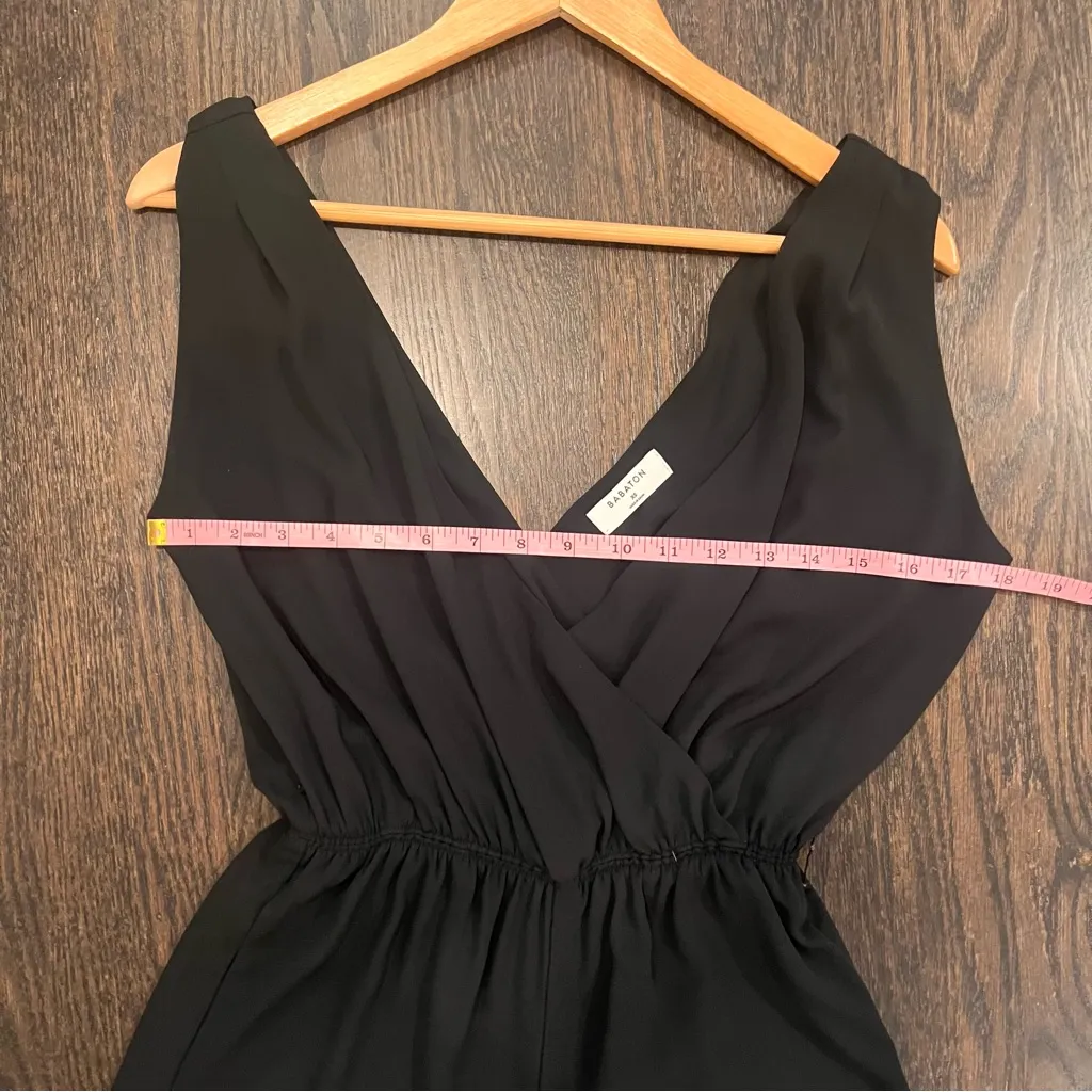 Babaton Aritzia Black Jumpsuit with Cropped Culotte Style - Image 7