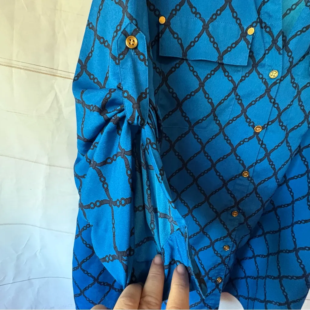 Charter Club Vibrant Blue  Polyester Top - Image 6