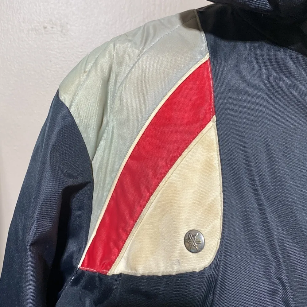 Women's YAMAHA Maxine Wear Black Nylon Canvas Jacket​​​ Size M - Image 5