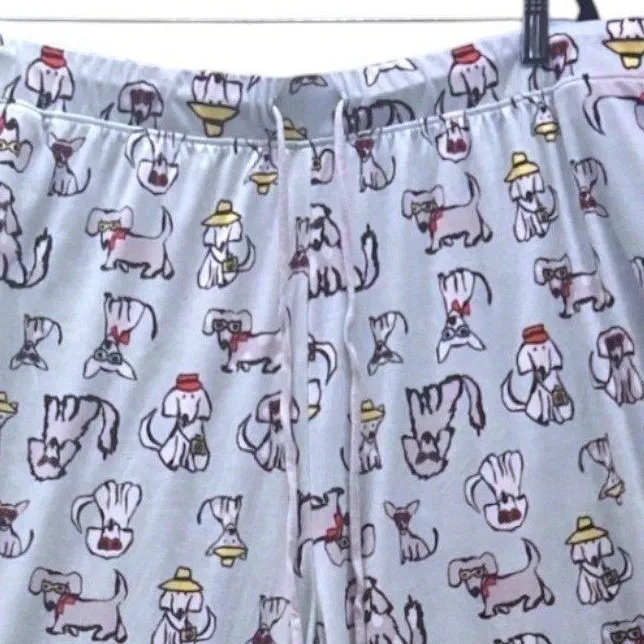 Cuddl Duds Dog Print Pajama Set Gray 3X - Image 10