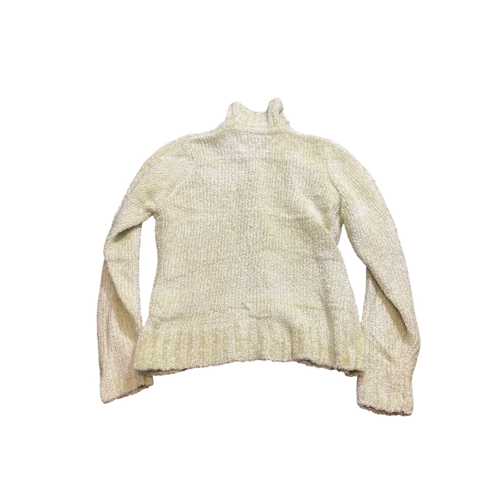 Vintage Y2K Free People Green Cardigan Fuzzy Sweater Knit Womens Size Medium - Image 6