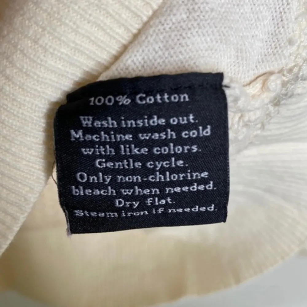 Rock and Republic cream hi lo waffle knit sweater - Image 5