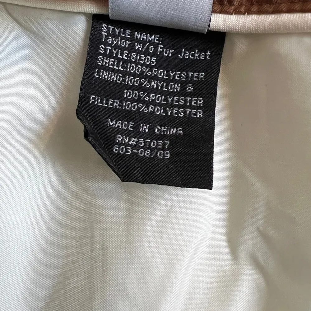 Obermeyer Taylor Cream & Brown insulated Ski/Winter Jacket Juniors 14 - Image 15