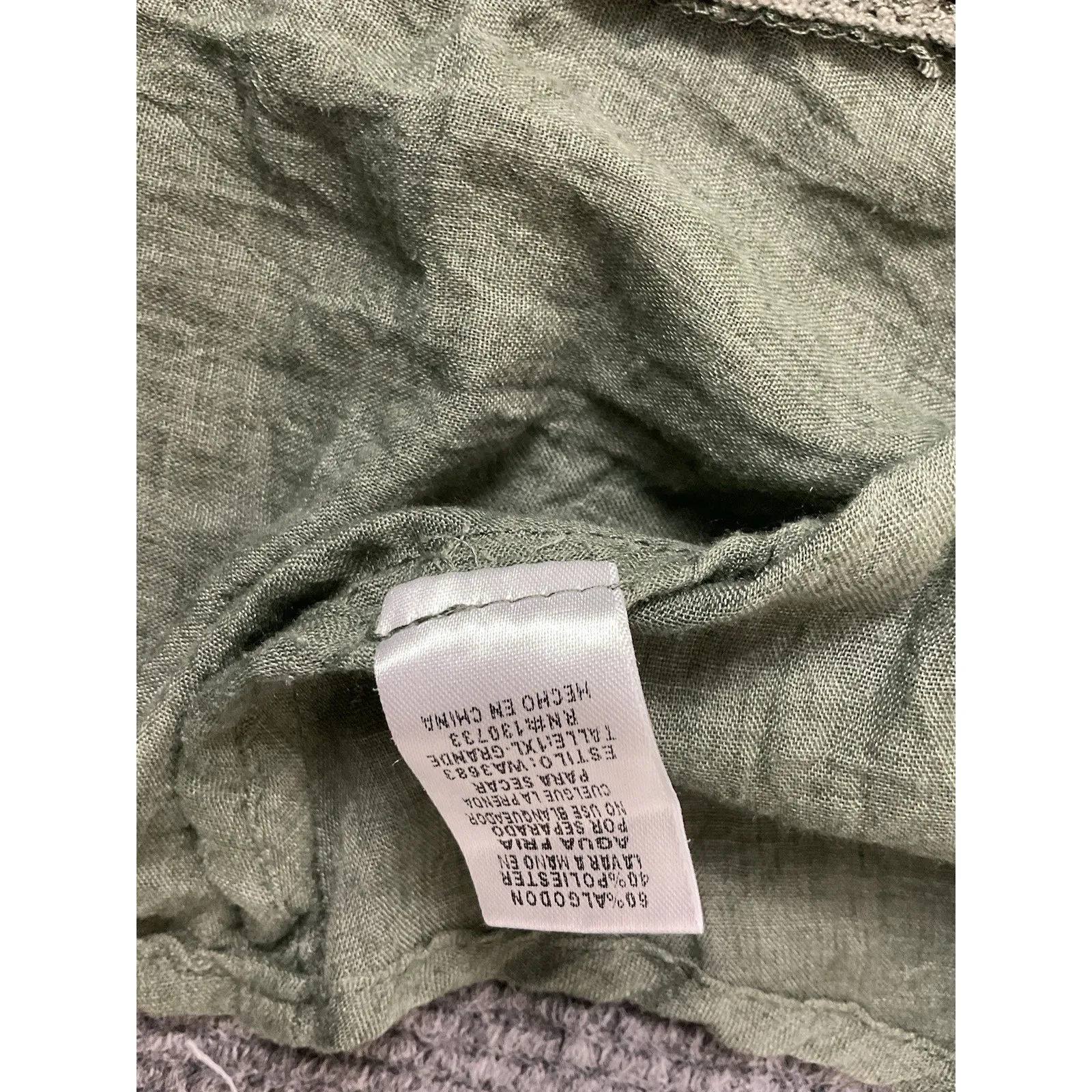 Umgee Top Womens XL‎ Green Orange Floral Round Neck Pullover Casual - Image 7