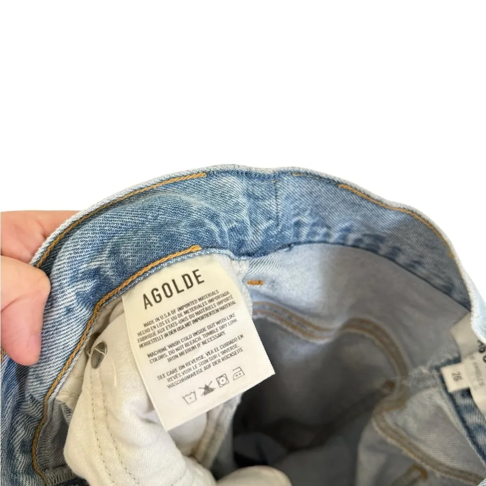 Agolde Broken Waistband Straight Leg Jeans - Image 10