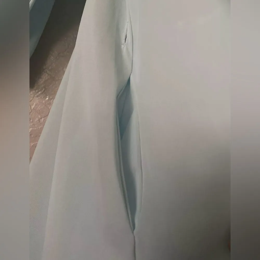 Vintage Gossard Artemis Nightgown Womens Medium Ice Blue Nylon Robe Button Up - Image 6