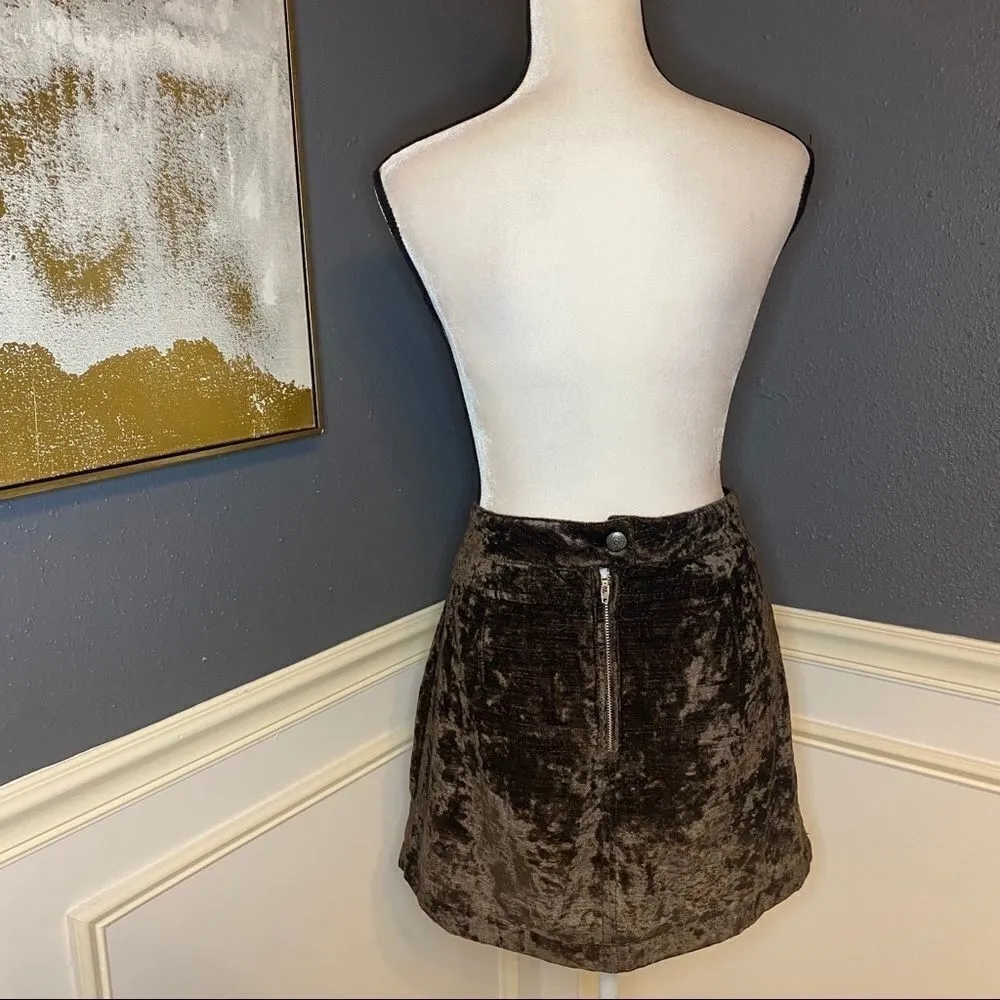 Free People Dust To Dust Velvet Skirt - Image 10