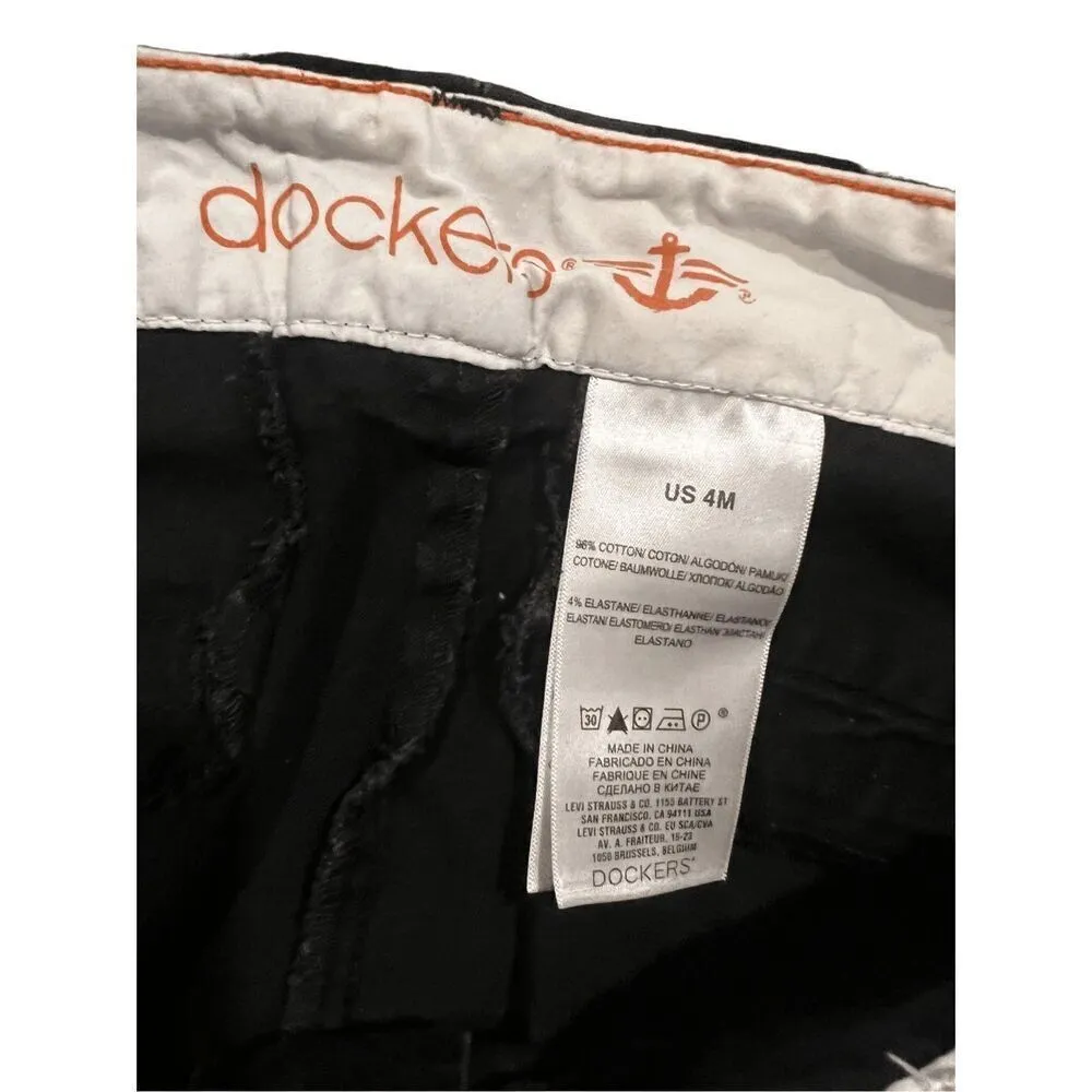 Dockers Women's black Chinos pants size 4 - Image 4