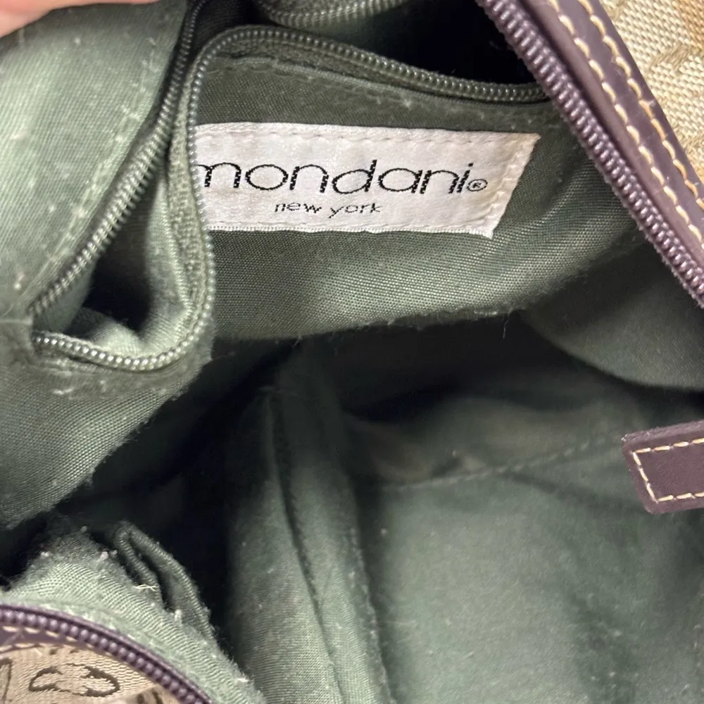 Mondani. Brown and Tan Designer Shoulder Bag - Image 7