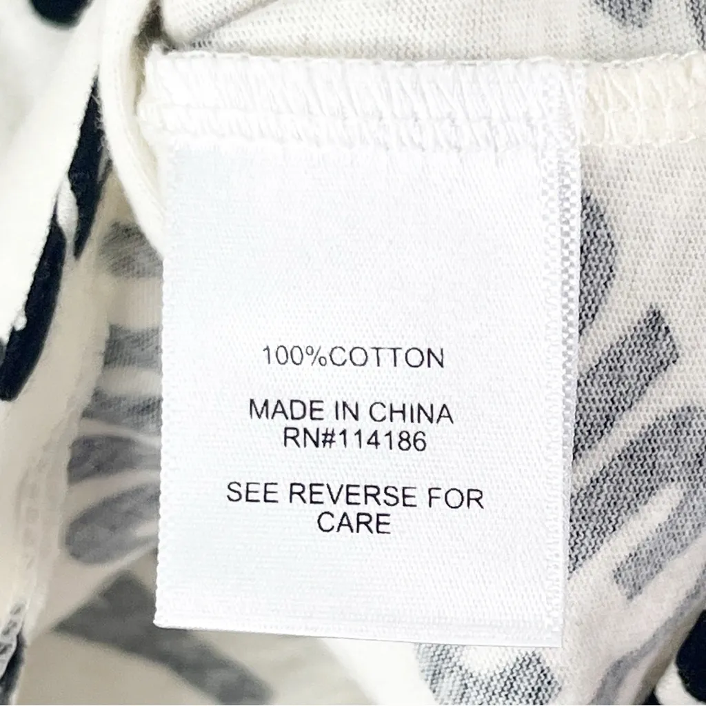 JUICY COUTURE White Black “Juicy” Crown Graphic Logo Long Sleeves Top Medium - Image 4