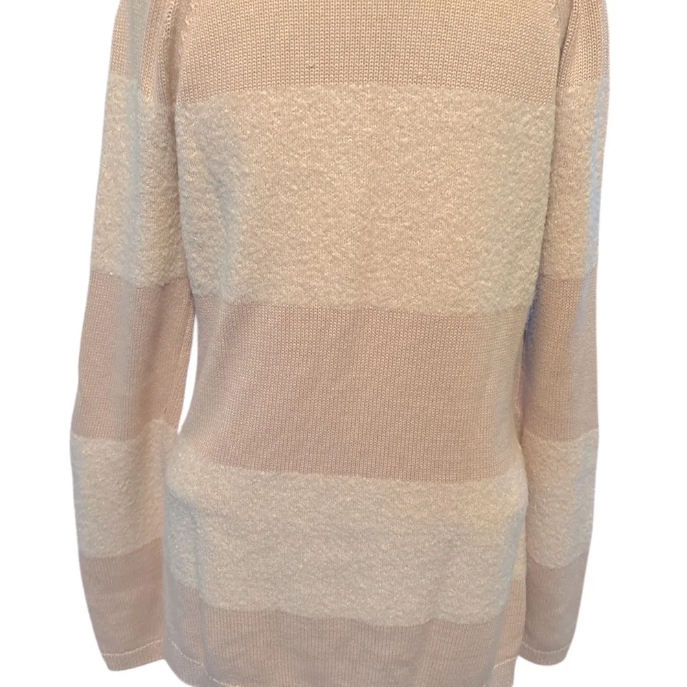 Calvin Klein Long Sleeve 2 Toned Pink Stripped Sweater - Image 4