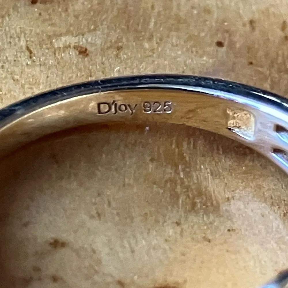 Natural Orange Garnet Sterling Silver Ring Size 6 Gold - Image 6