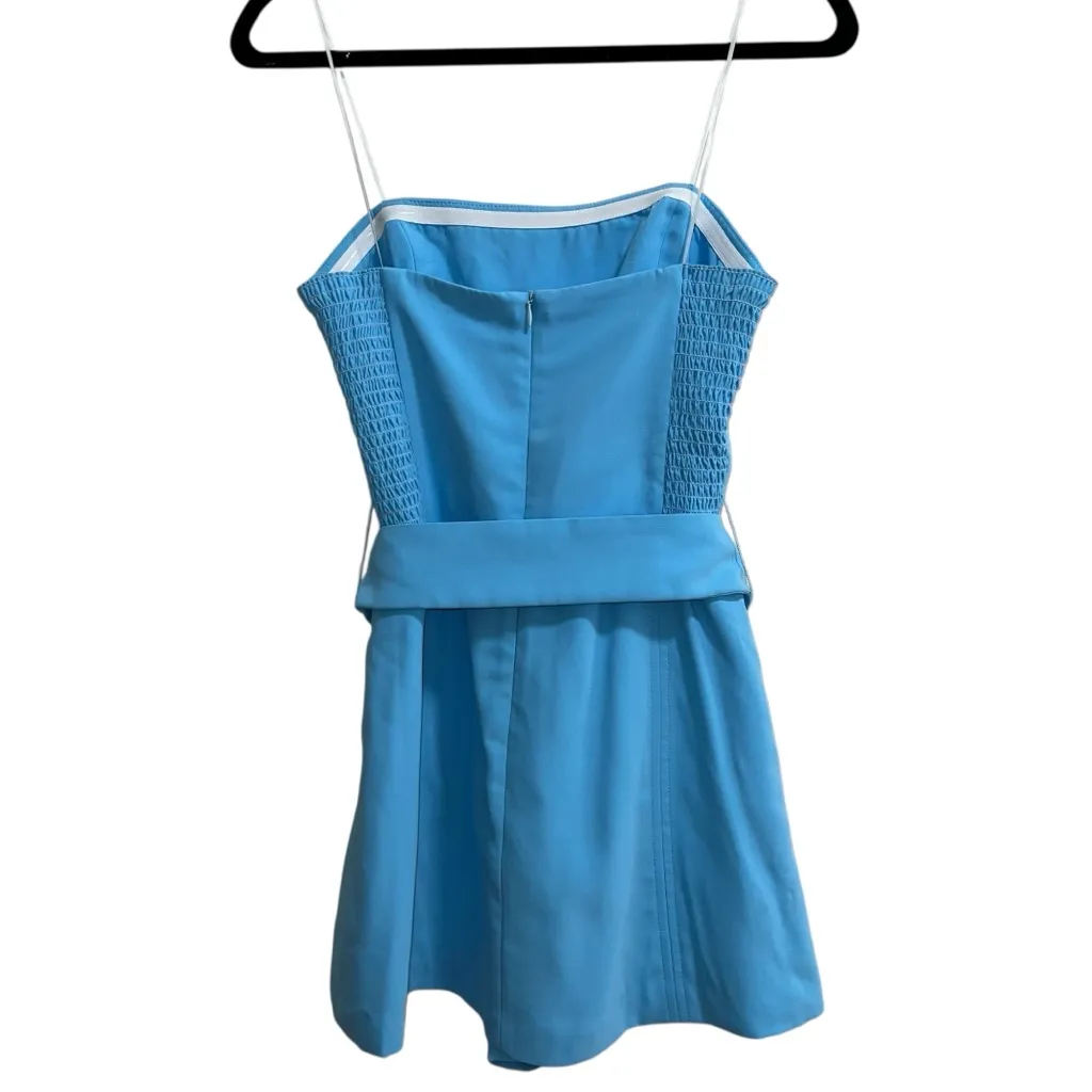 Amanda Uprichard Fae Romper Dress In Pacific Blue - Image 7