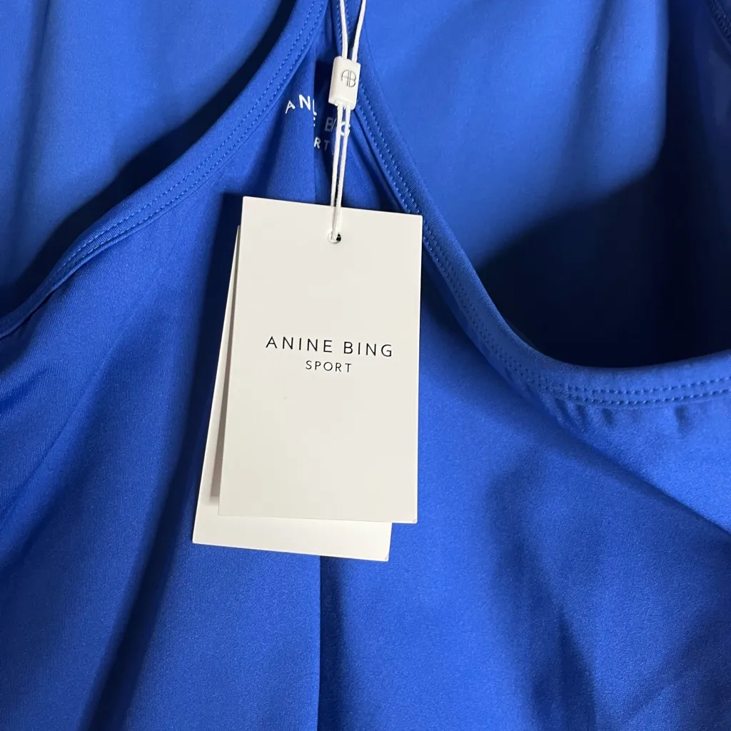 NWT Anine Bing sport Cai Tank  blue size XL - Image 7