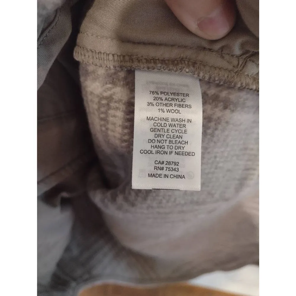 Joie  size XS Women's Oversized Wool Blend Flannel - Image 3