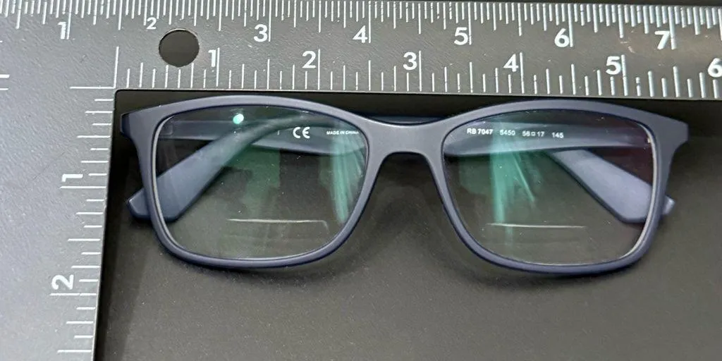 RAY-BAN RB 7047 5450 56-17 Matte Navy Bifocal Lenses Rx Eyeglasses - Image 10