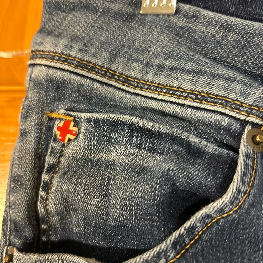 Hudson Collin Mid rise Skinny Dark wash Jeans Sz 31 - Image 3