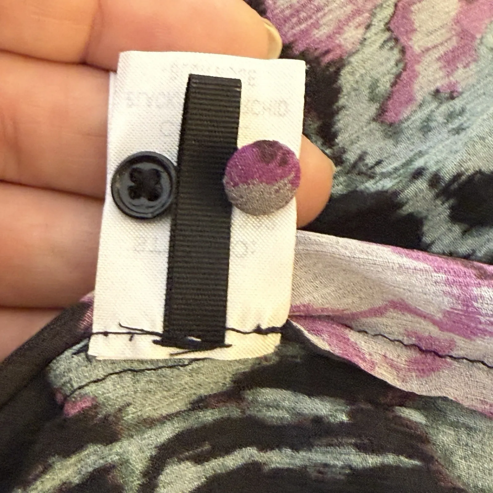 Paige Silk Black Pink Floral Sheer Blouse‎ Small Whimsigoth Dark Romantic Fairy - Image 9