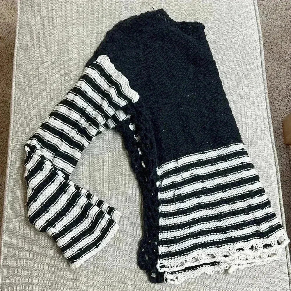 Free People Striped in Crochet Pullover Sweater - Image 10