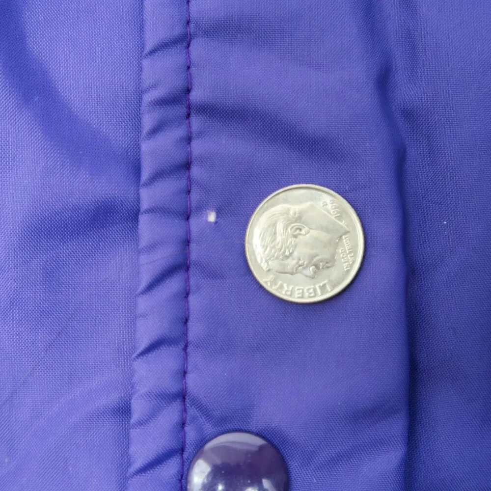 Vintage 80s David Peyser Kansas State Wildcats Windbreaker Purple Size M - Image 7