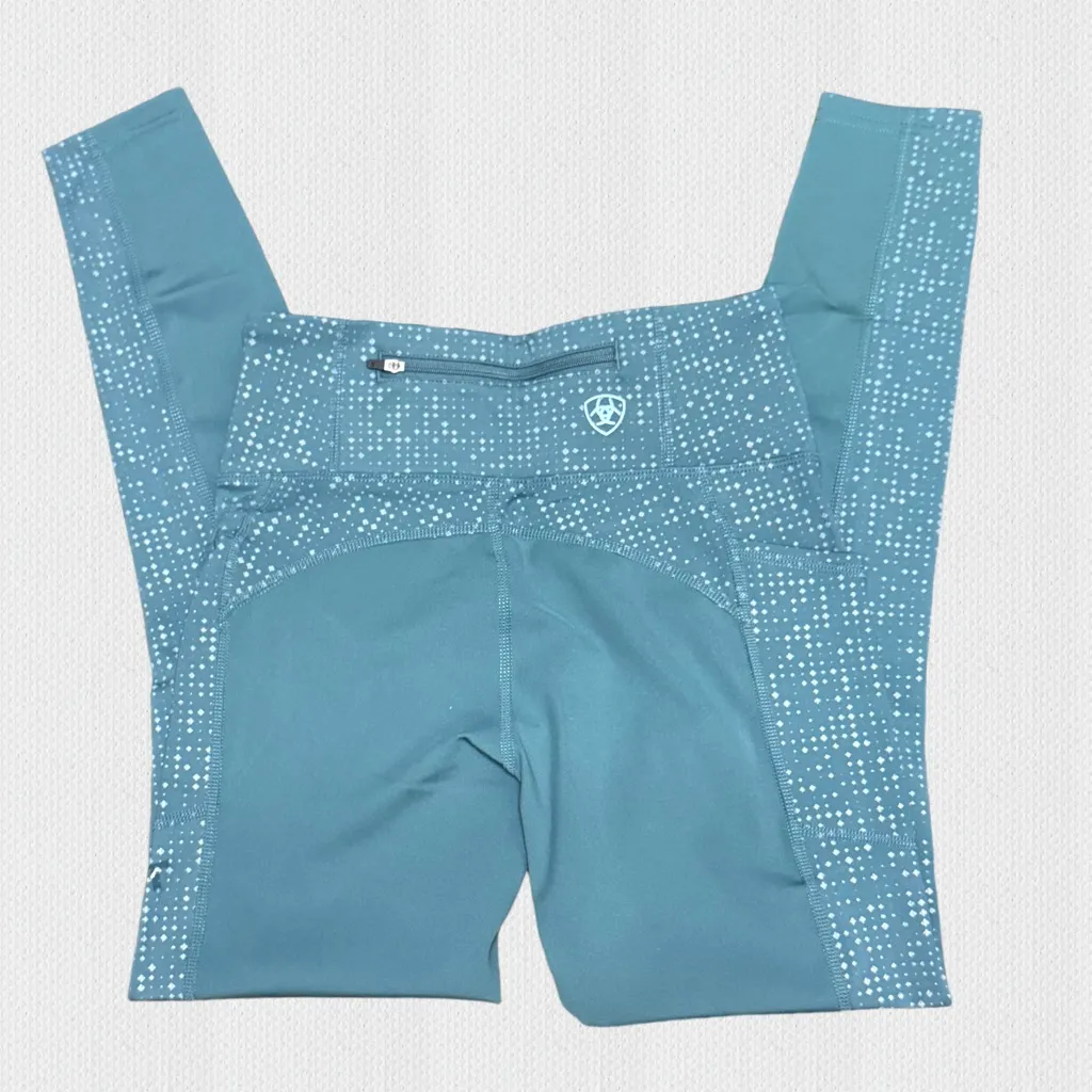 NWT ARIAT Eos Lumina Knee Patch Tight - Silver Pine - XS - Image 8