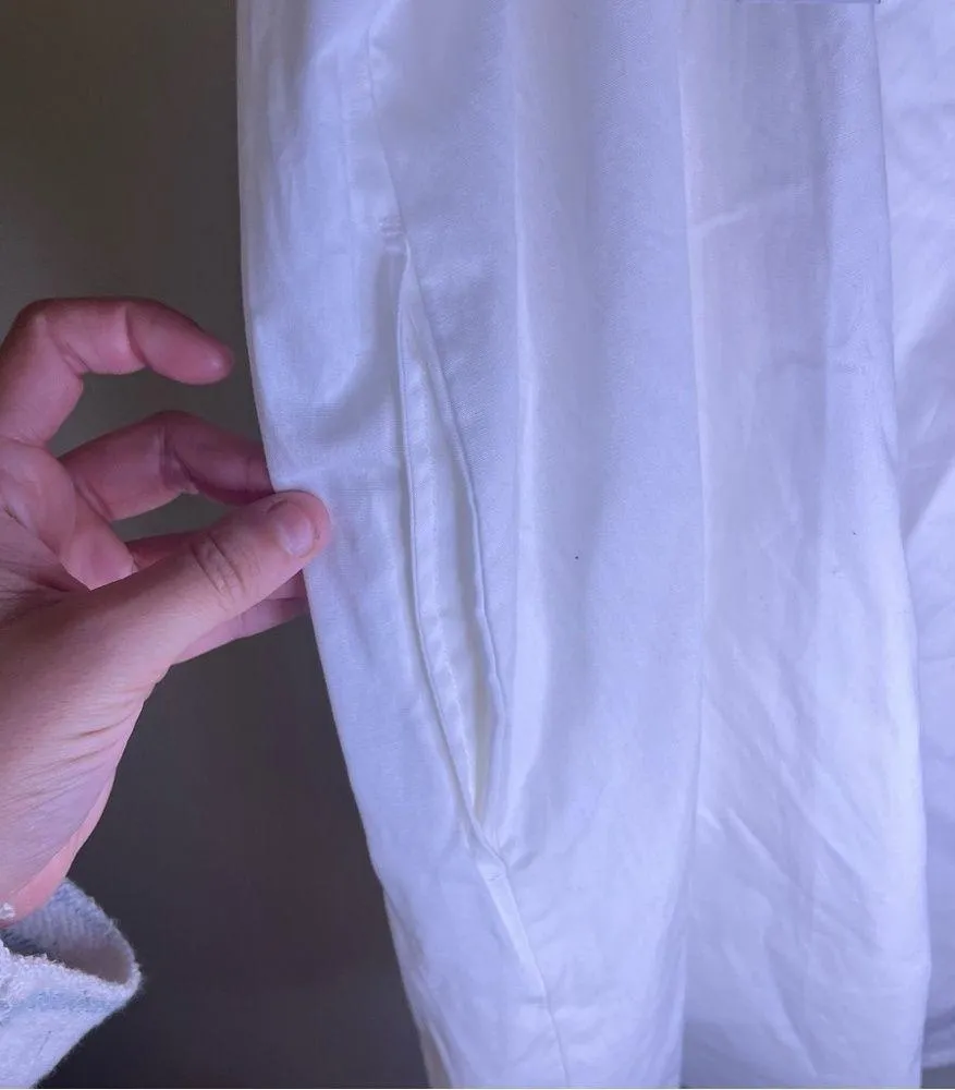 NWT And Now This Tie Shoulder Sleeveless Mini Dress White SZ 3X Minimalist - Image 11